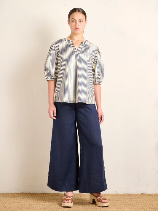 PALAZZO PANT NAVY