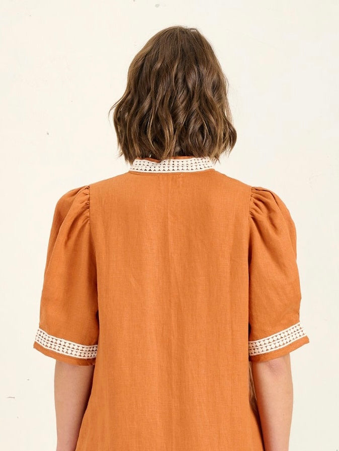 MAZE BLOUSE TERRACOTTA
