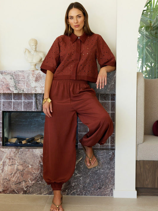 BALLOON PANT MOCHA
