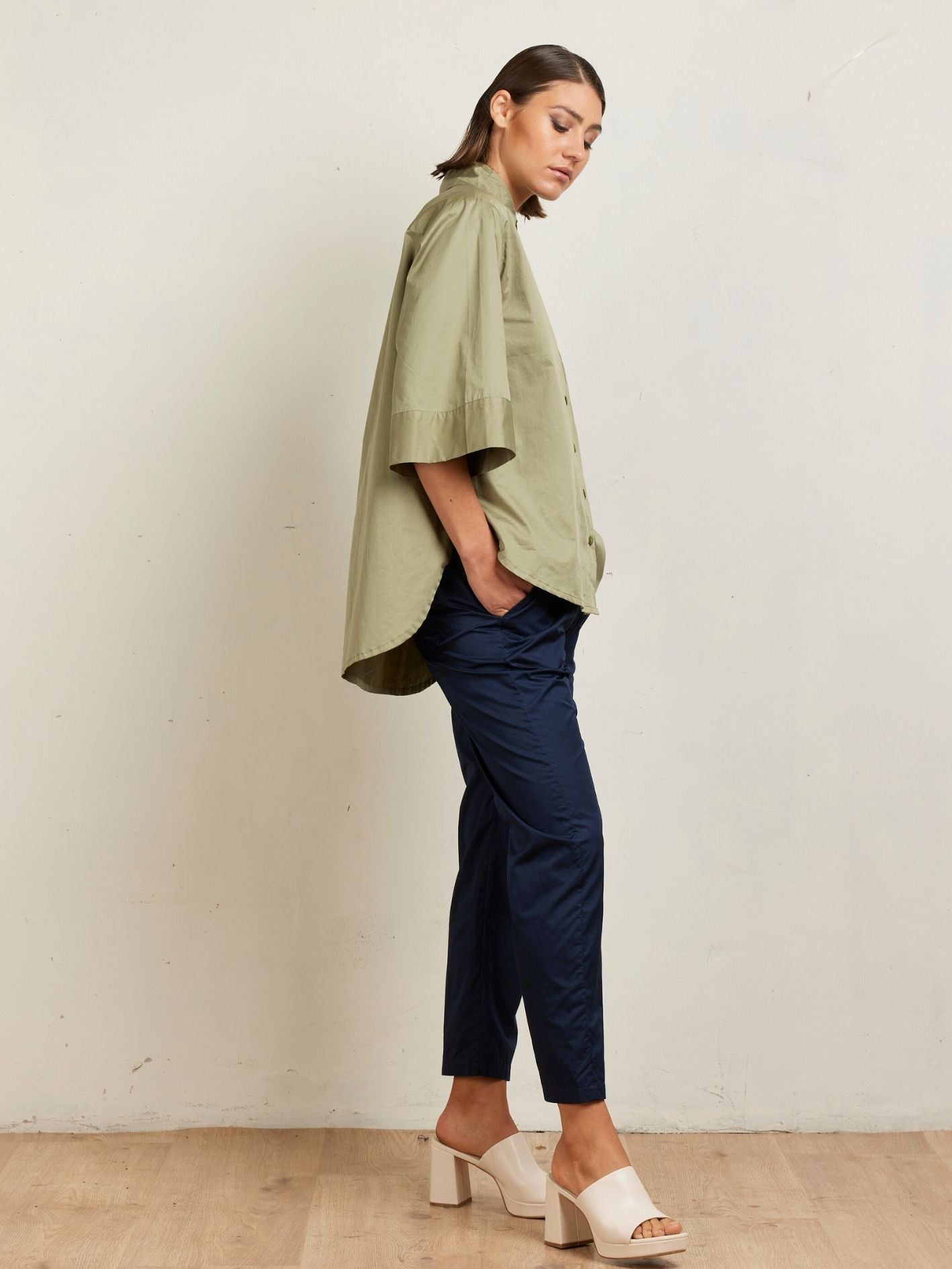 COTTON JOGGER PANT FRENCH NAVY
