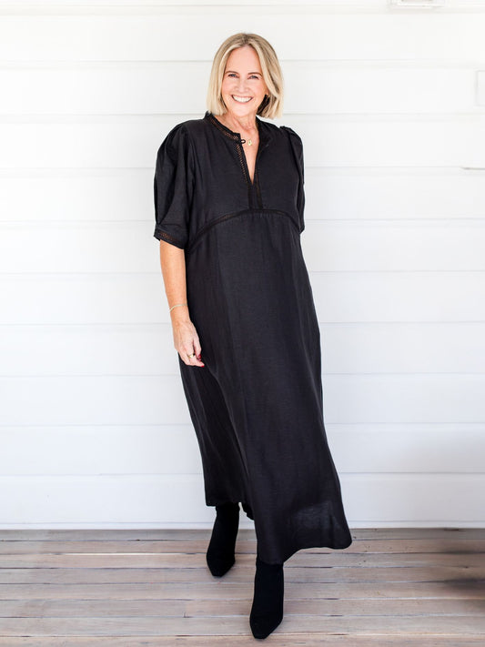 SCULPT DRESS NAVY (NEW COLOUR)