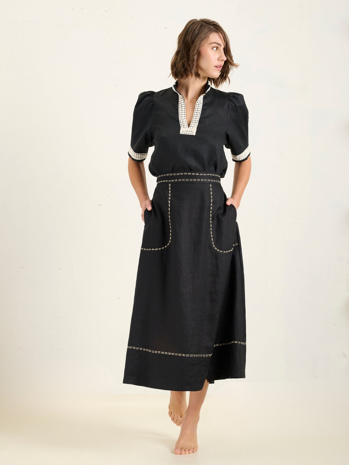 MAZE SKIRT ONYX