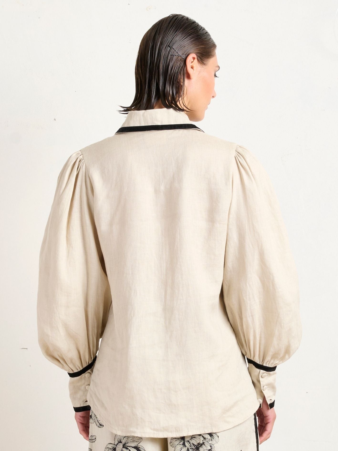 BLOUSON VELVET BLOUSE STONE