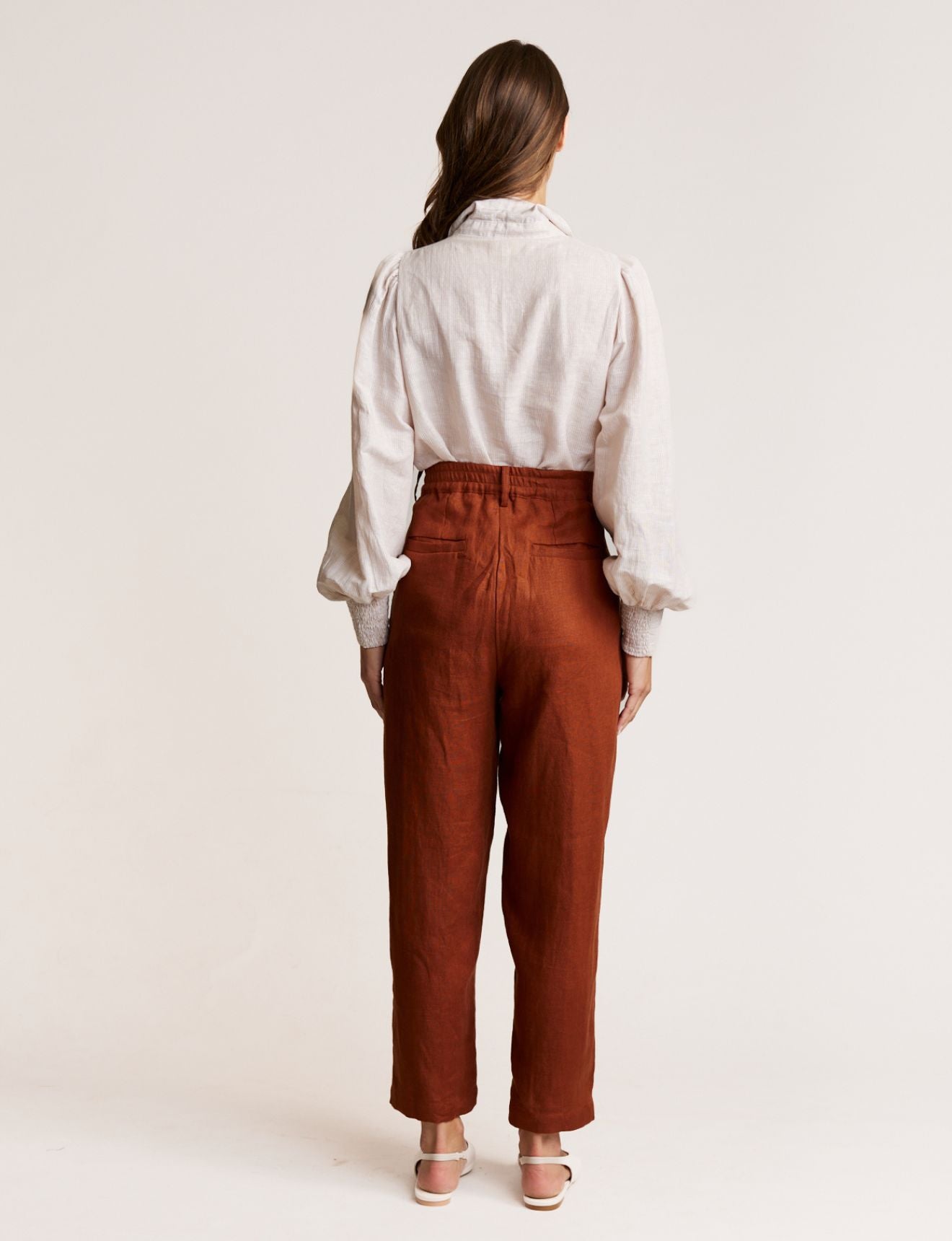 BLOUSON BLOUSE BEIGE STRIPE