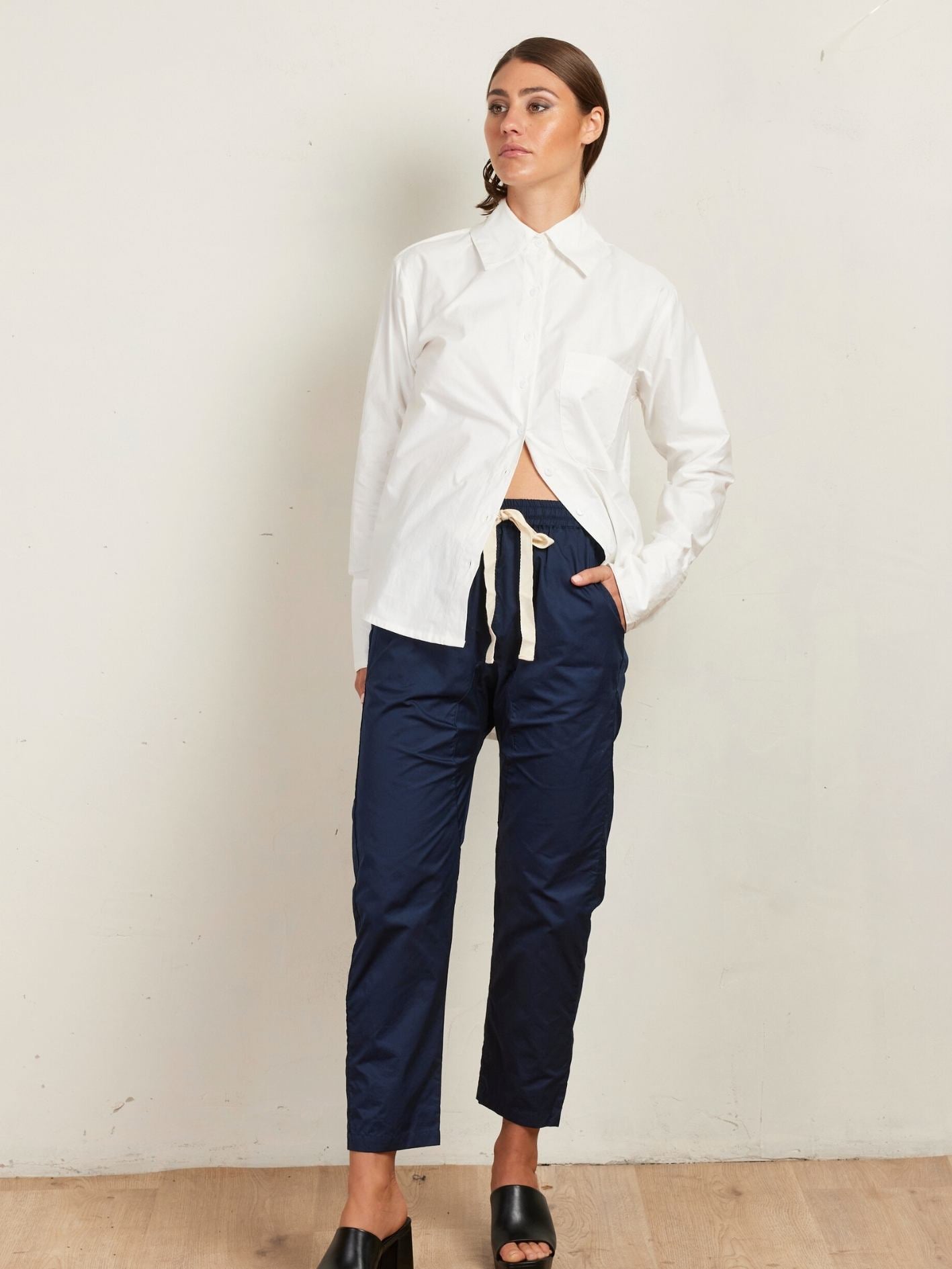 COTTON JOGGER PANT FRENCH NAVY