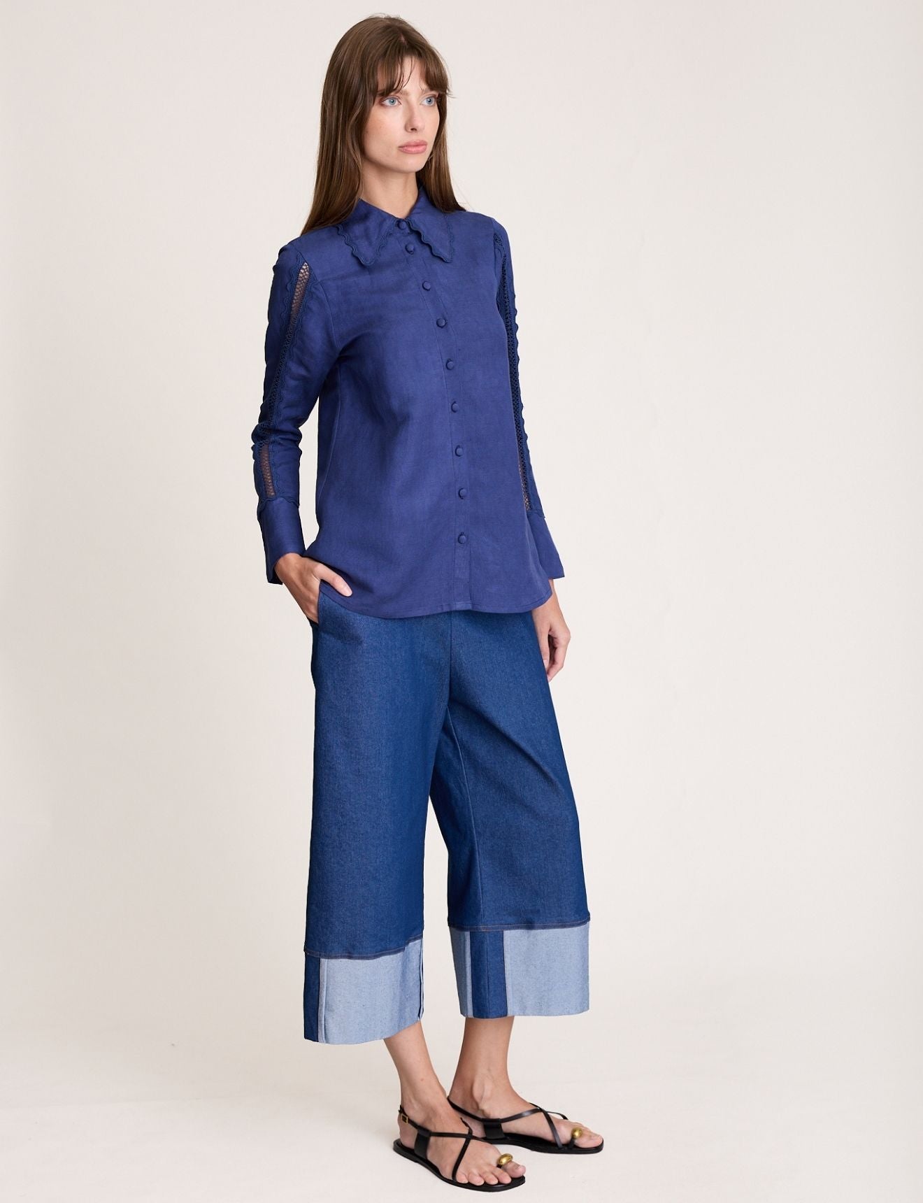 LOTTE BLOUSE NAVY