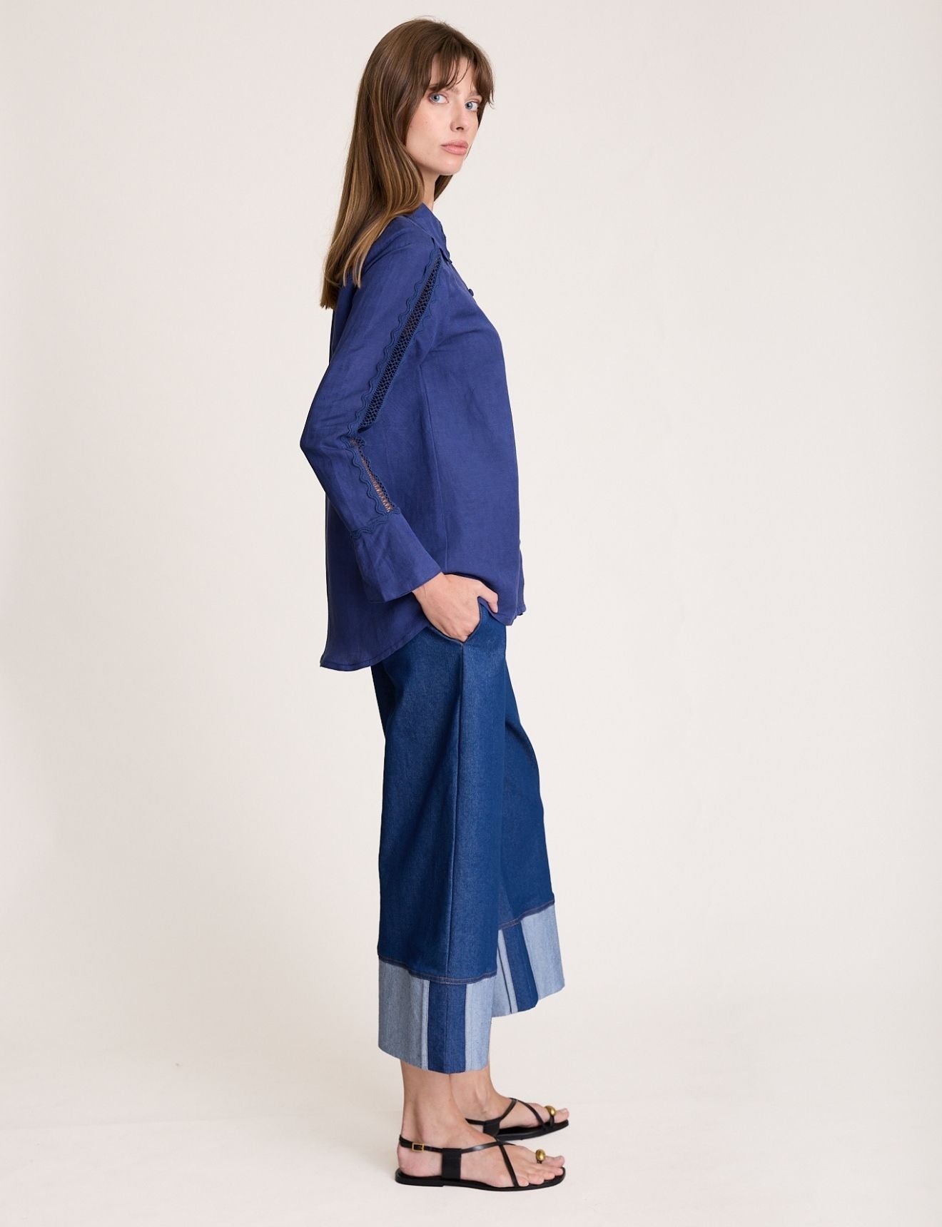 LOTTE BLOUSE NAVY