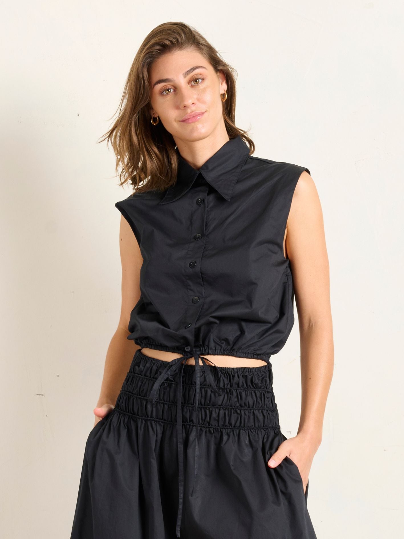 CROP SHIRT ONYX