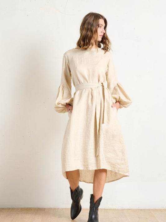 FALLING BELL DRESS STONE