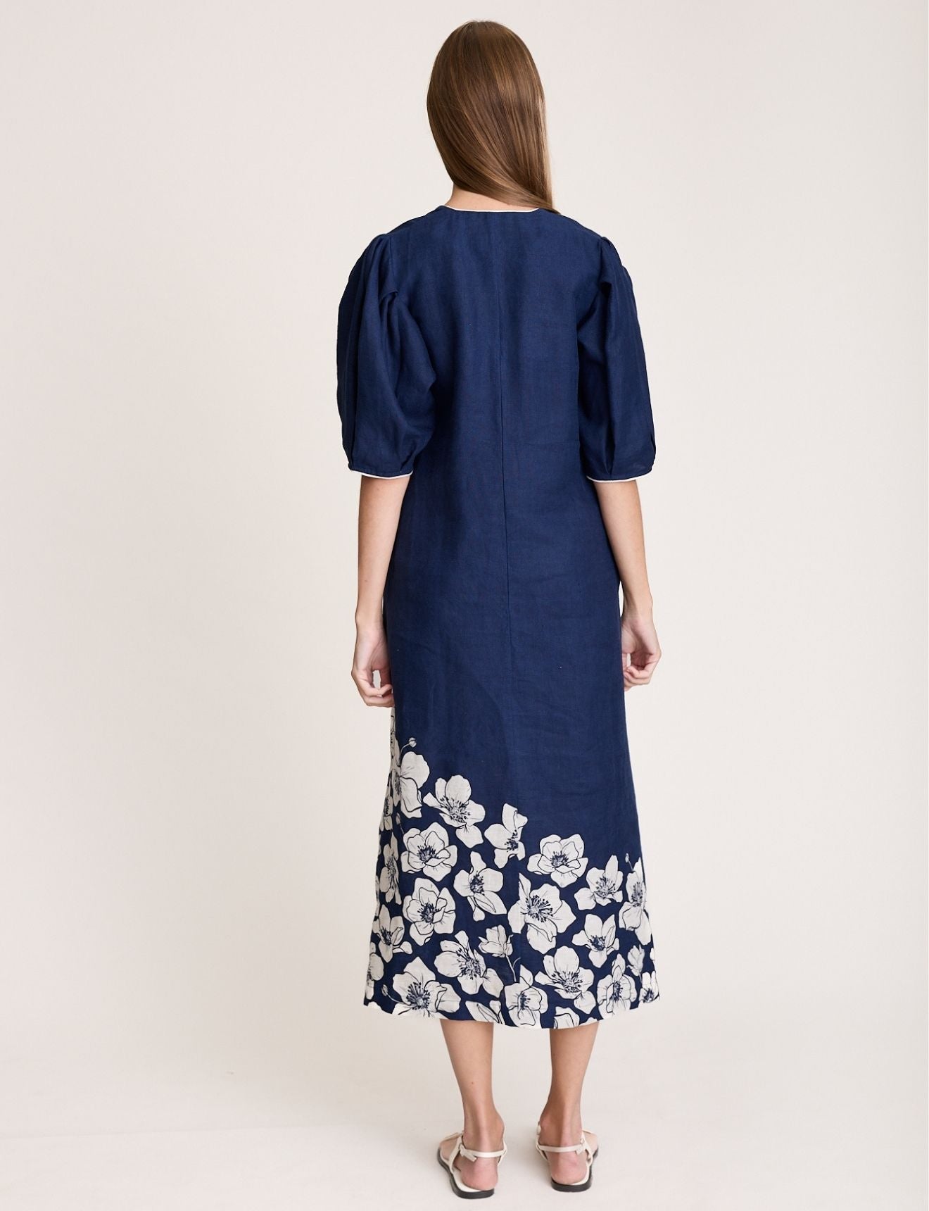 FLEUR DRESS NAVY