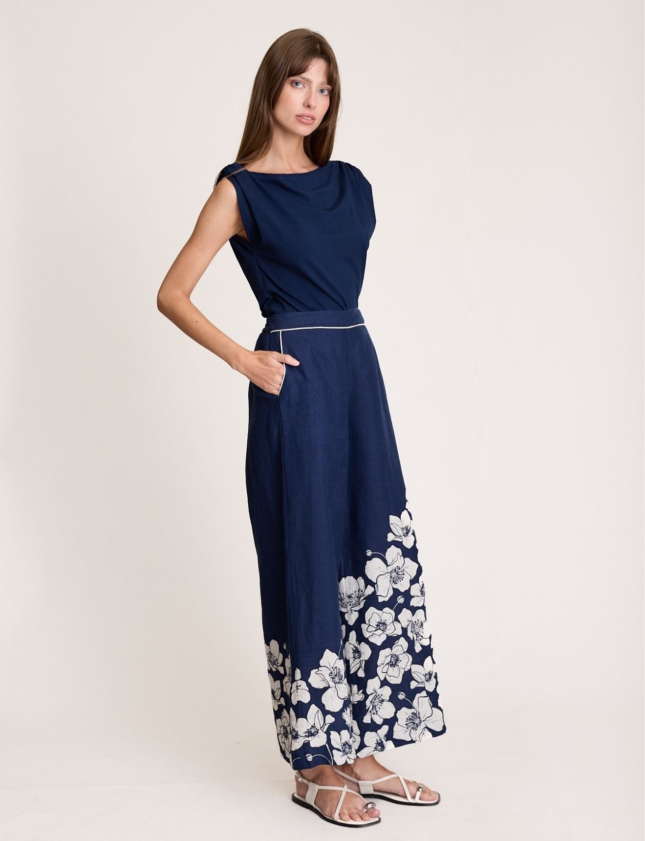 FLEUR PANT NAVY