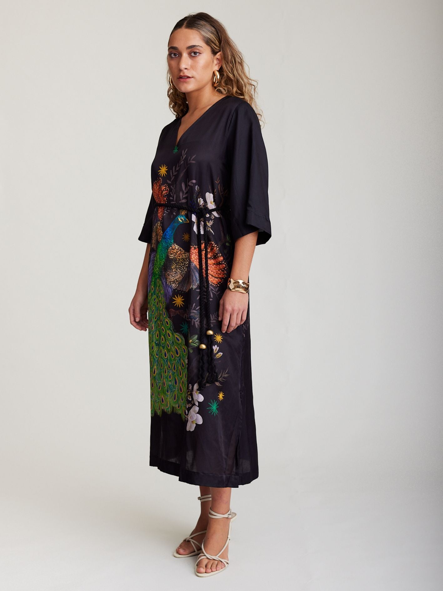 PEACOCK KAFTAN DRESS