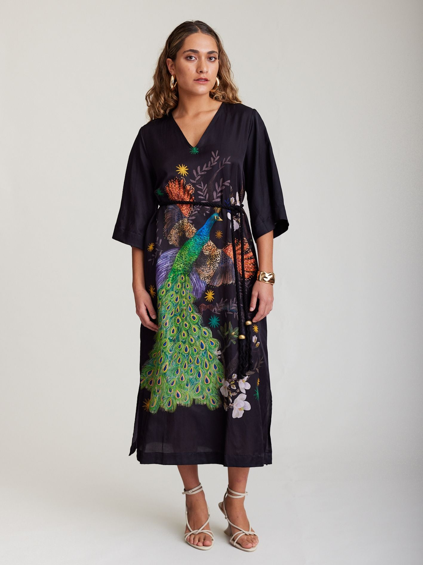 PEACOCK KAFTAN DRESS