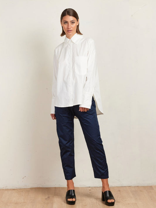 LONG POCKET SHIRT IVORY