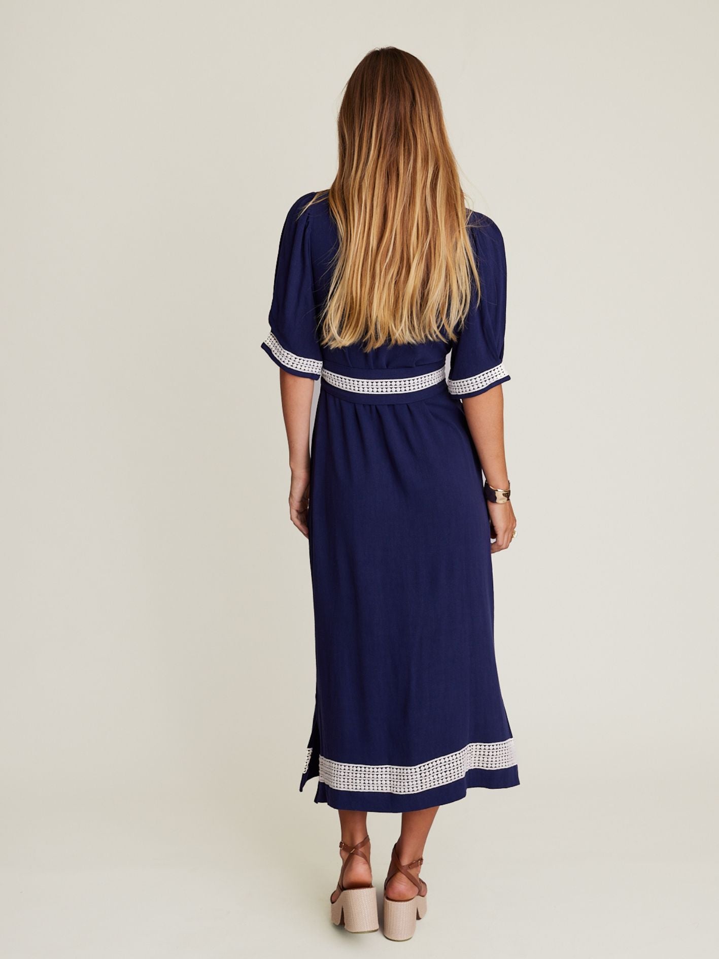 MAZE DRESS NAVY