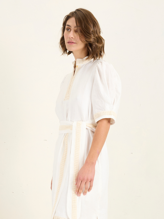 MAZE DRESS IVORY