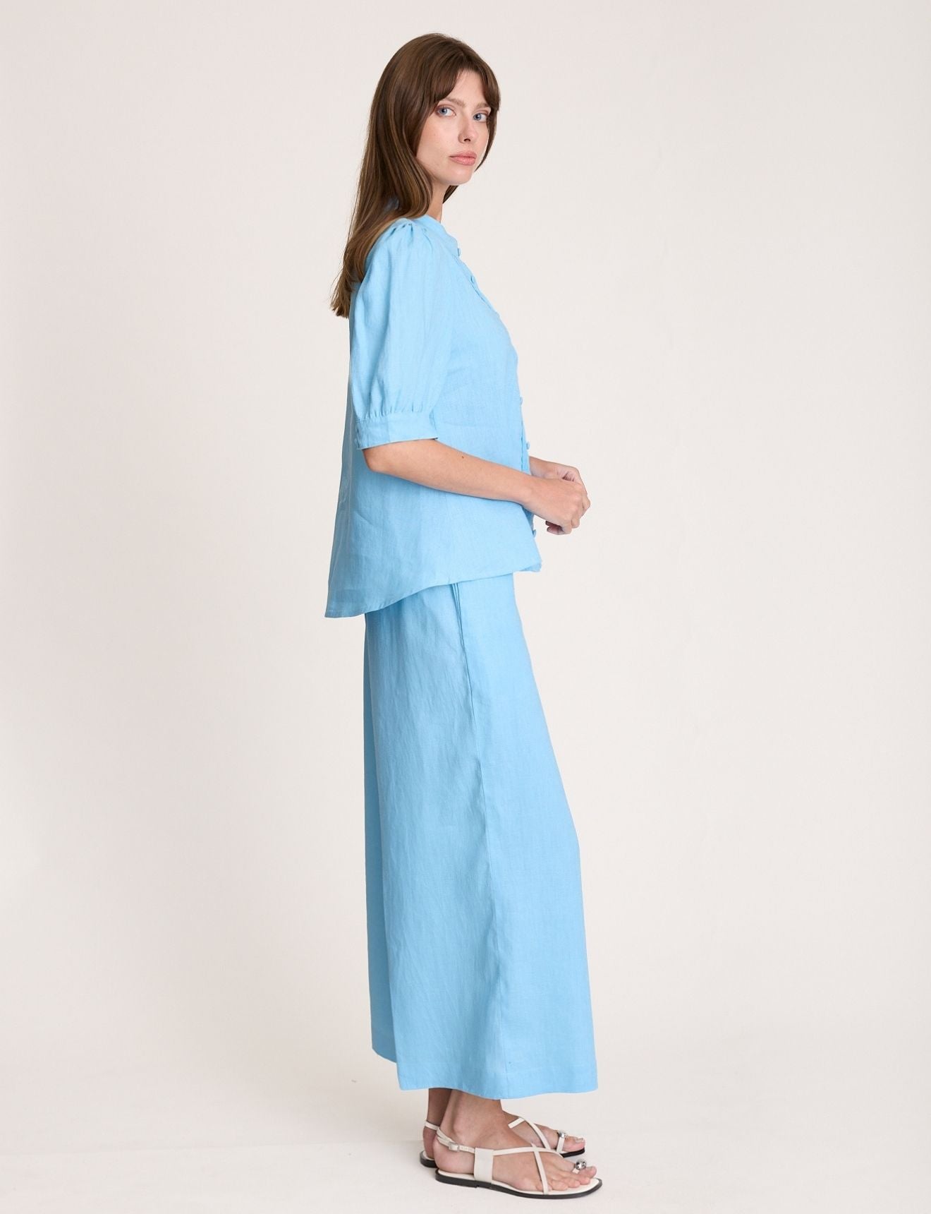 PALAZZO PANT CERULEAN