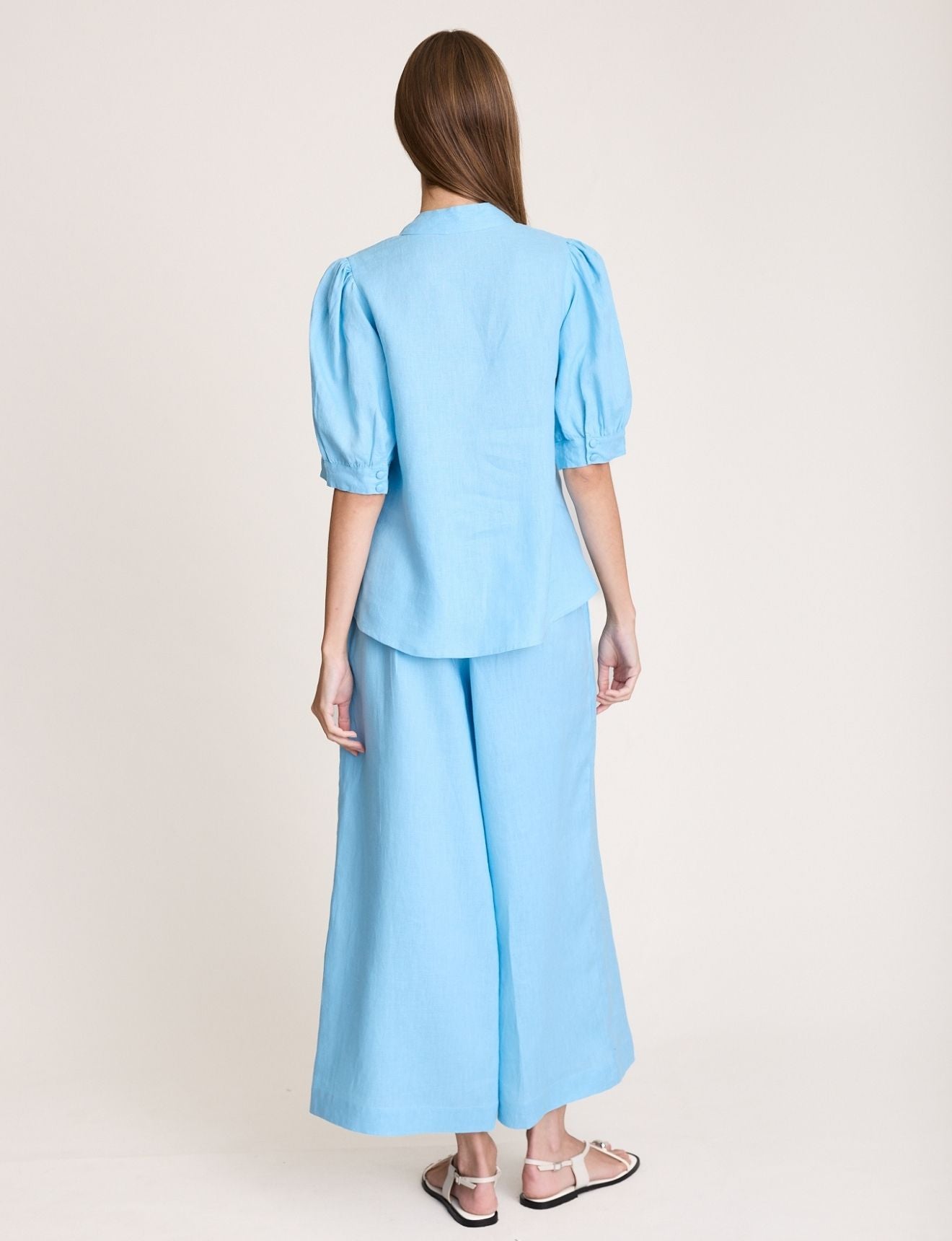 PALAZZO PANT CERULEAN