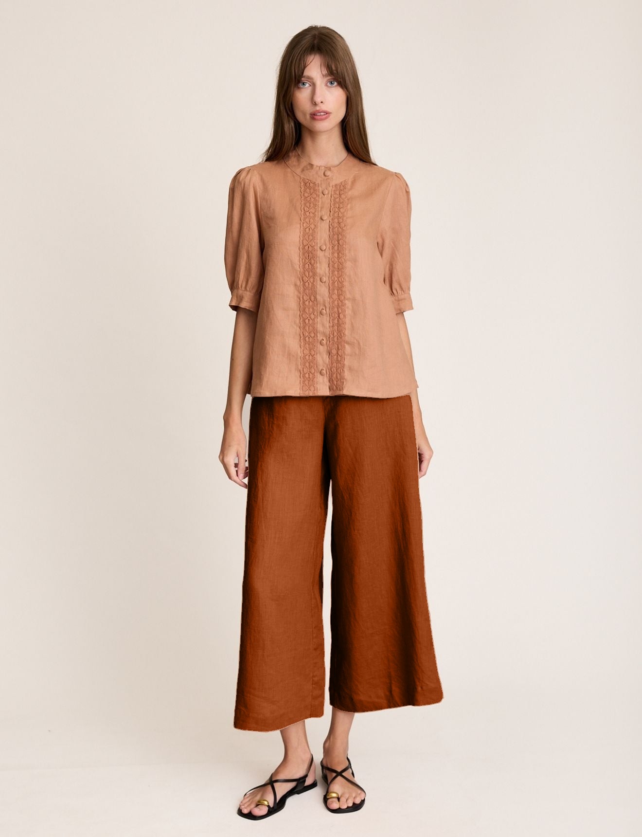 PALAZZO PANT CACAO