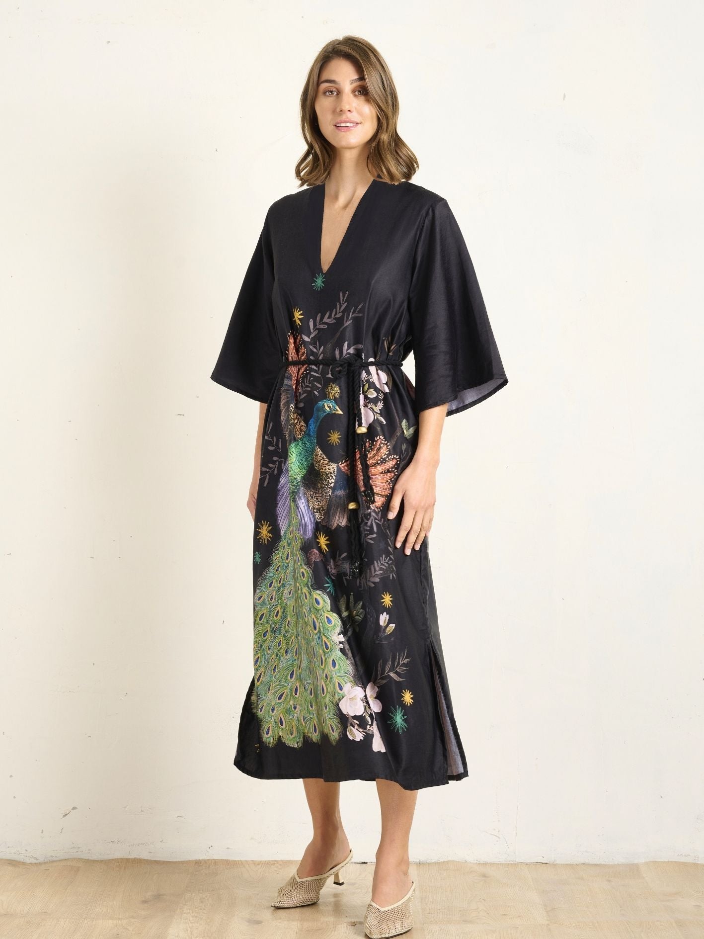 PEACOCK KAFTAN DRESS
