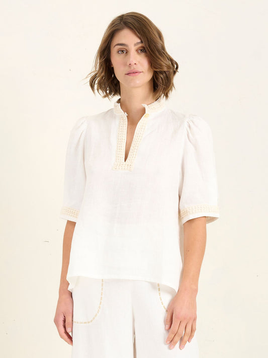 MAZE BLOUSE IVORY