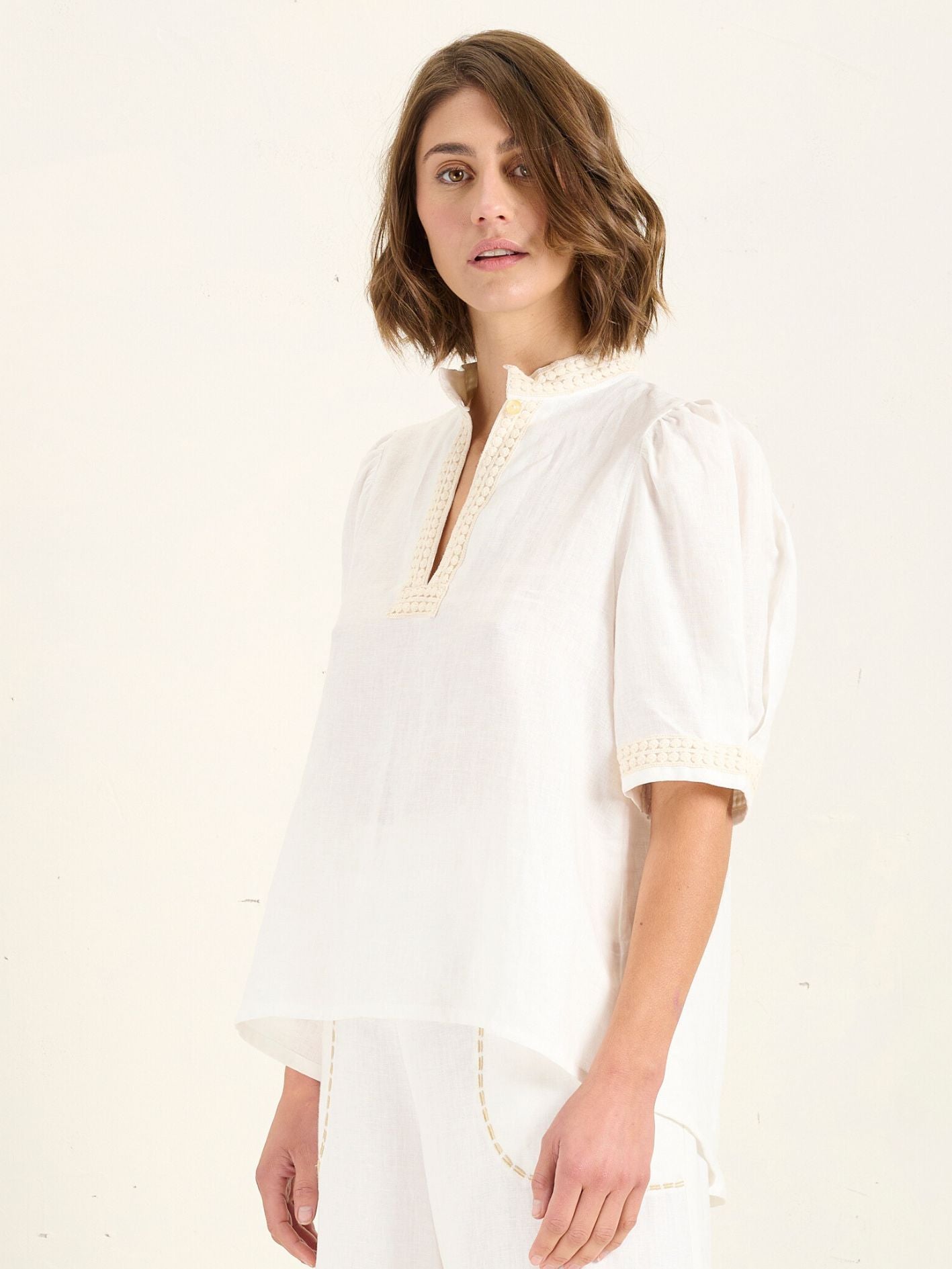 MAZE BLOUSE IVORY
