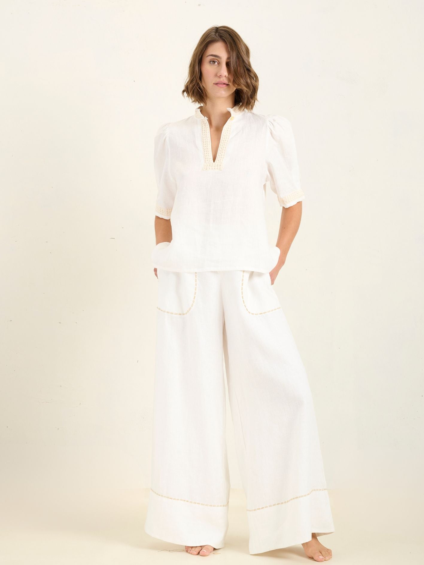 MAZE BLOUSE IVORY