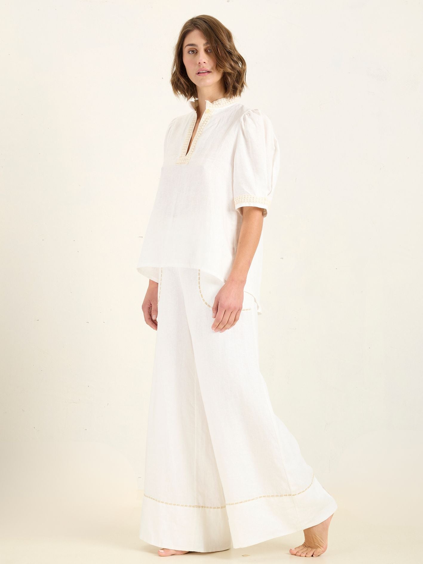 MAZE BLOUSE IVORY