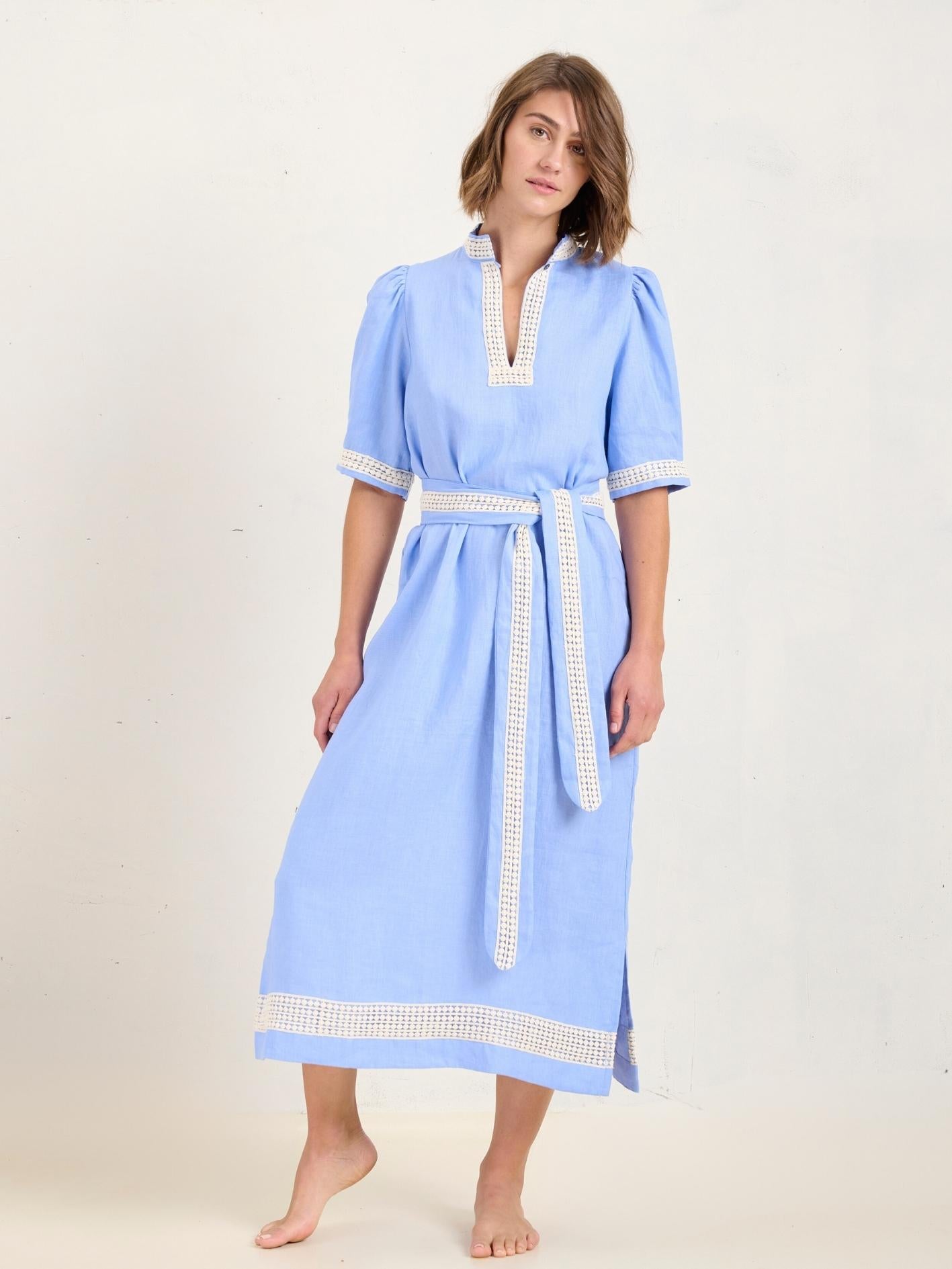 MAZE DRESS SKY