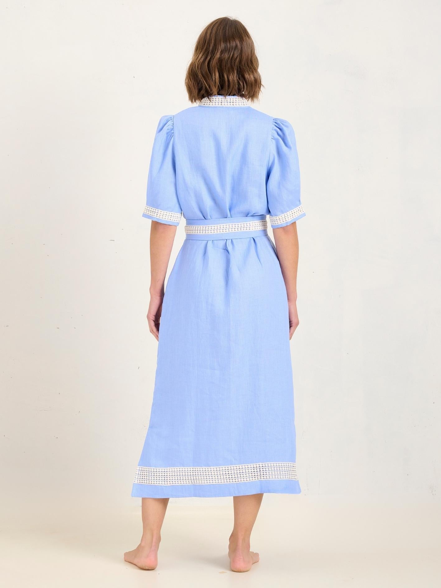 MAZE DRESS SKY