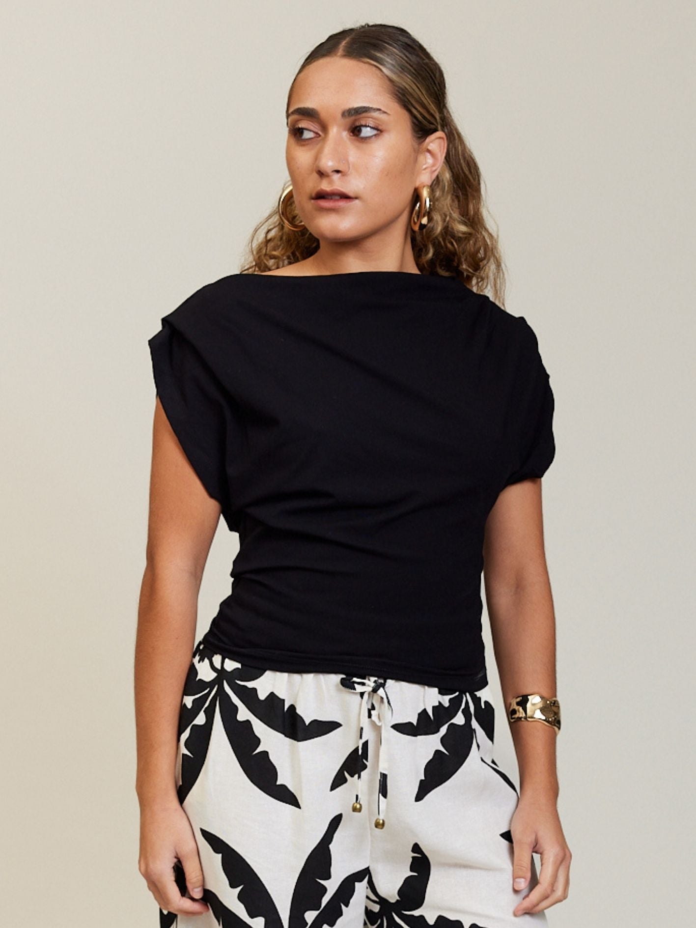 PLEAT TOP ONYX