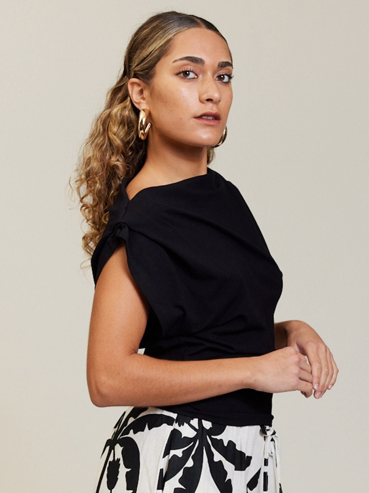 PLEAT TOP ONYX
