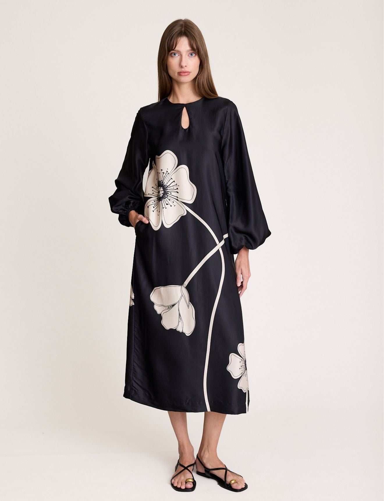 POPPIES DRESS ONYX