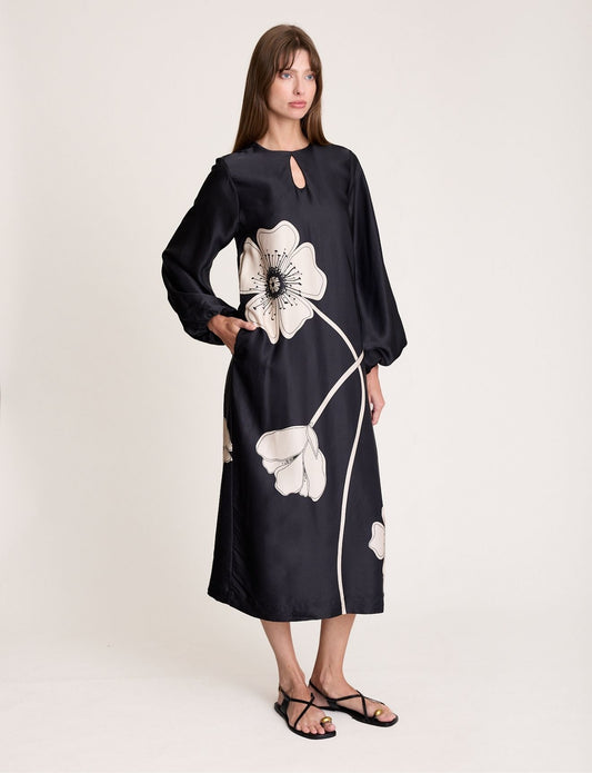 POPPIES DRESS ONYX