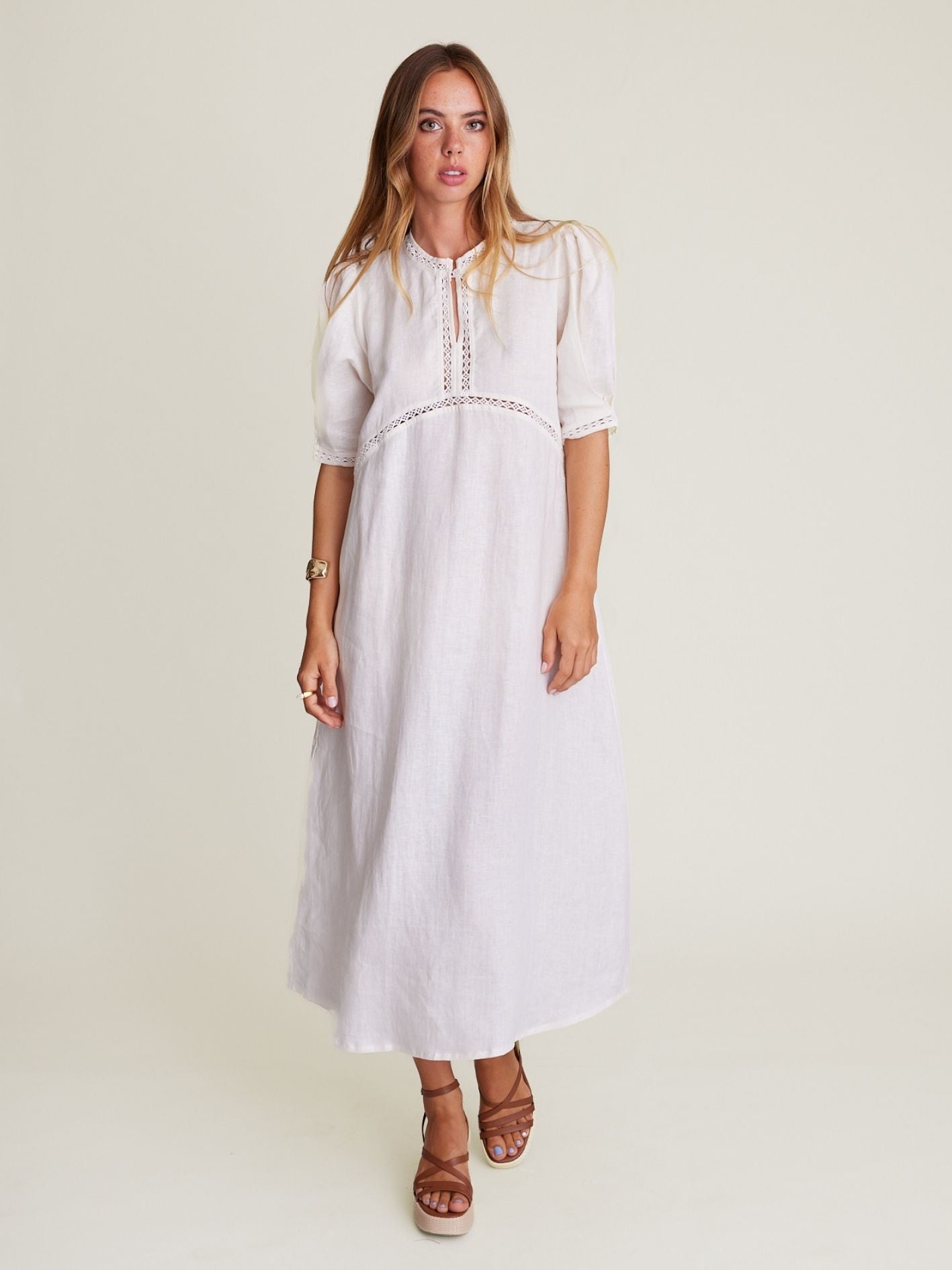 SCULPT DRESS IVORY