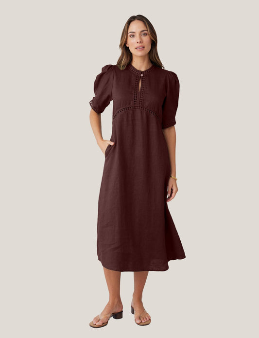 SCULPT DRESS CHOCOLATE - NEW COLOUR!