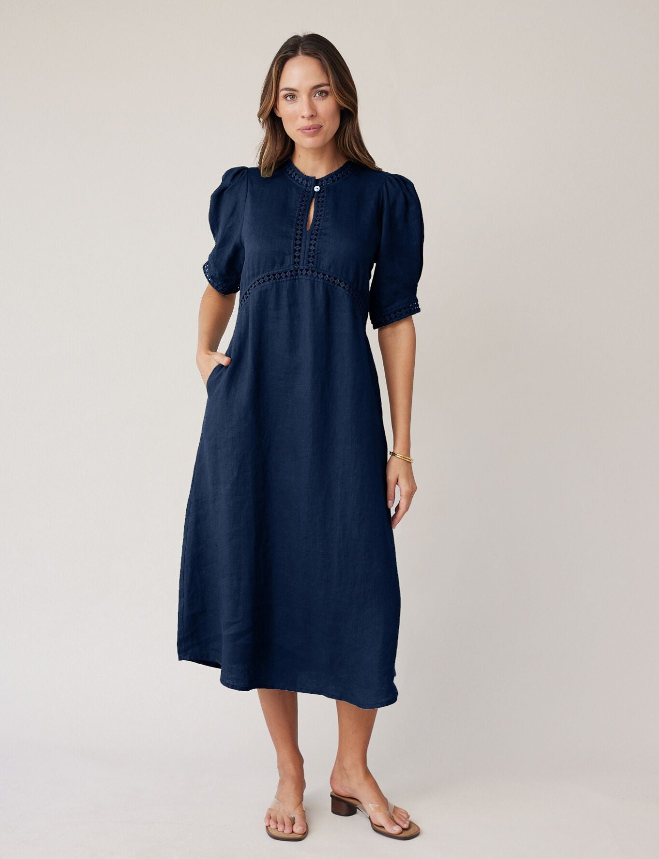 SCULPT DRESS NAVY