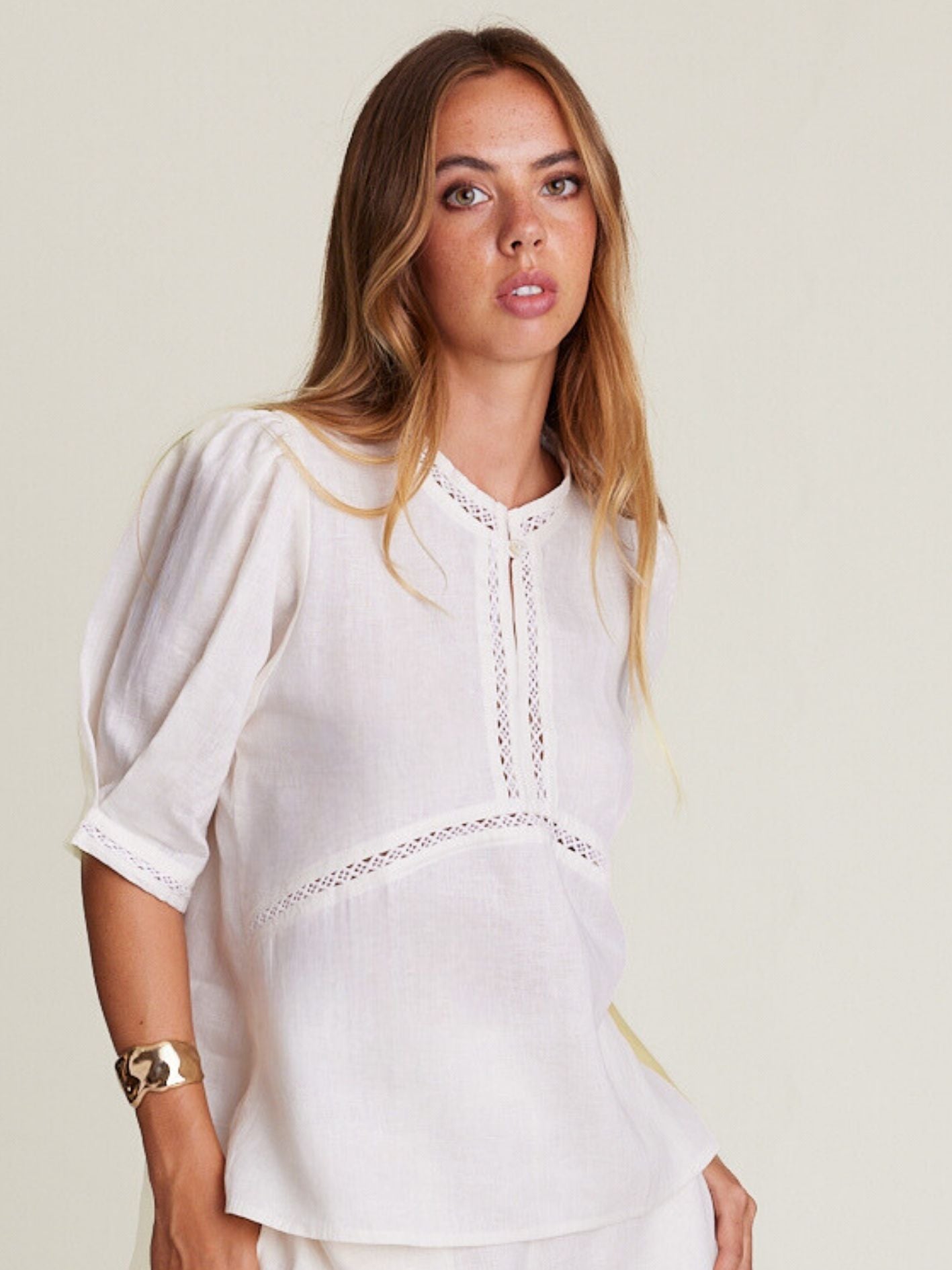 SCULPT TOP IVORY