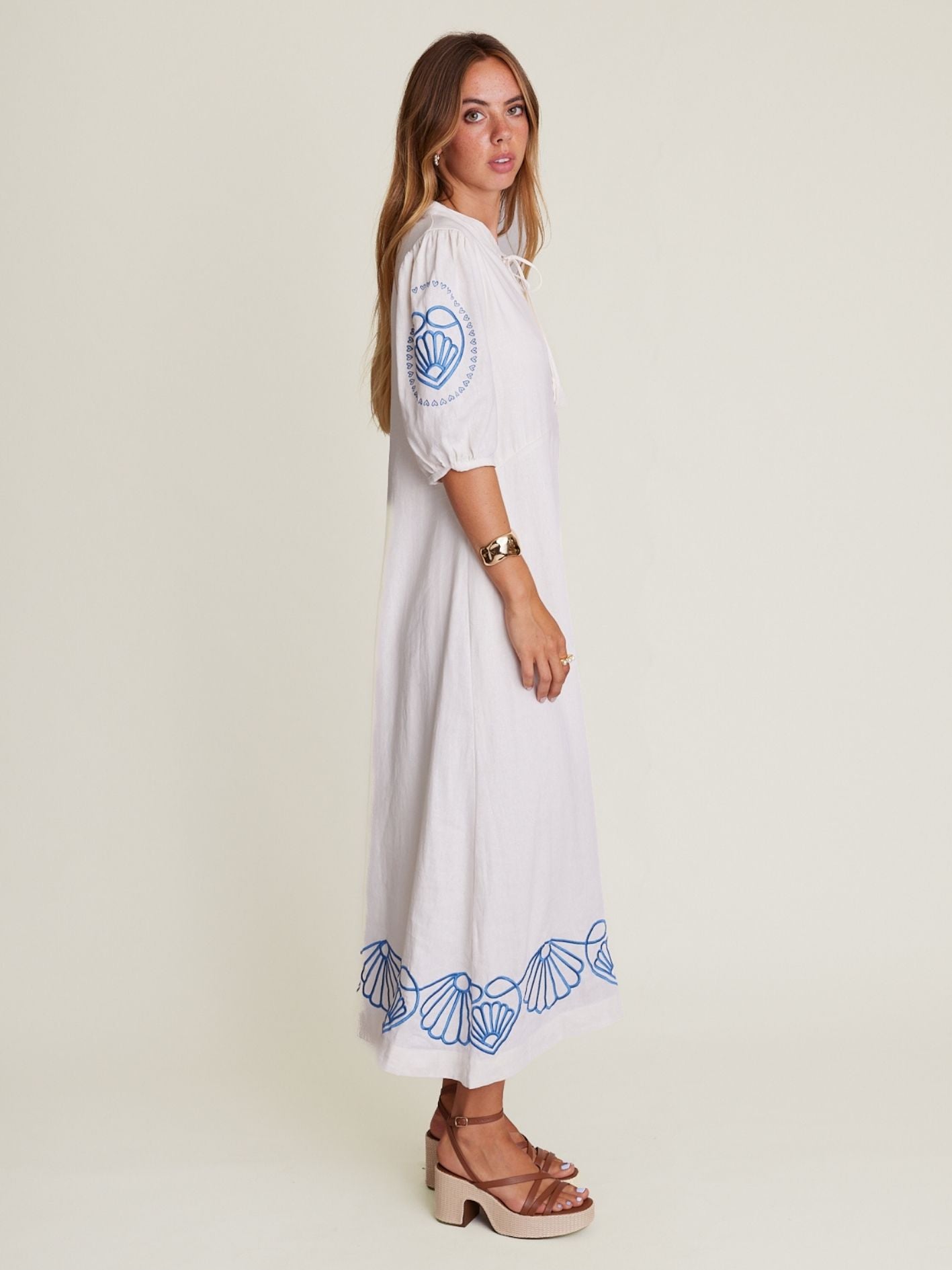 SEA PEARL DRESS ALABASTER