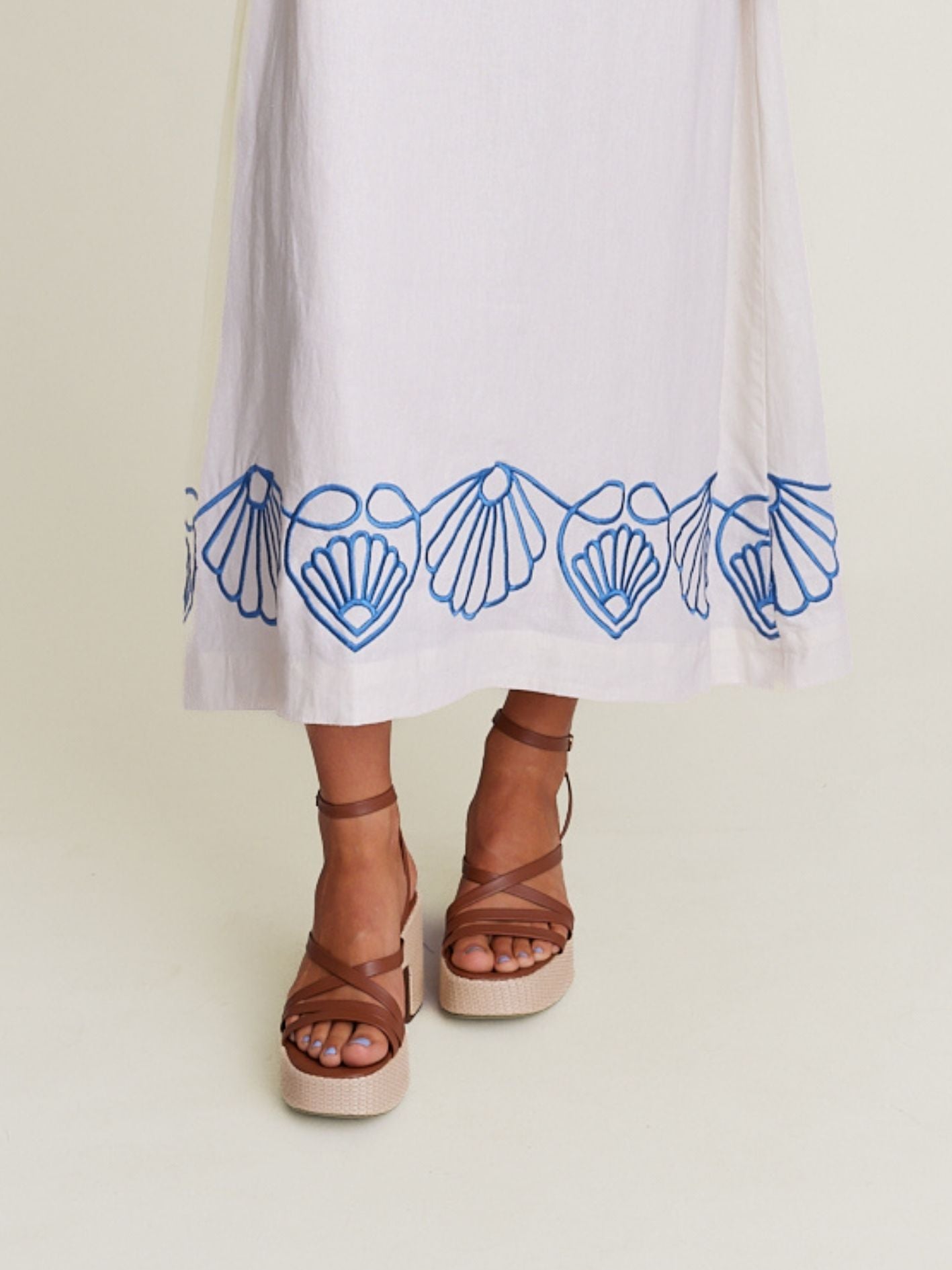 SEA PEARL DRESS ALABASTER
