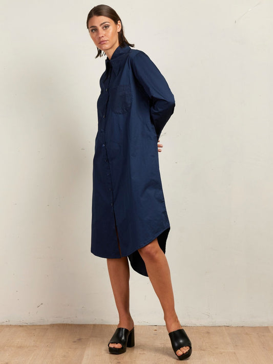 SHIRT DRESS FRENCH NAVY