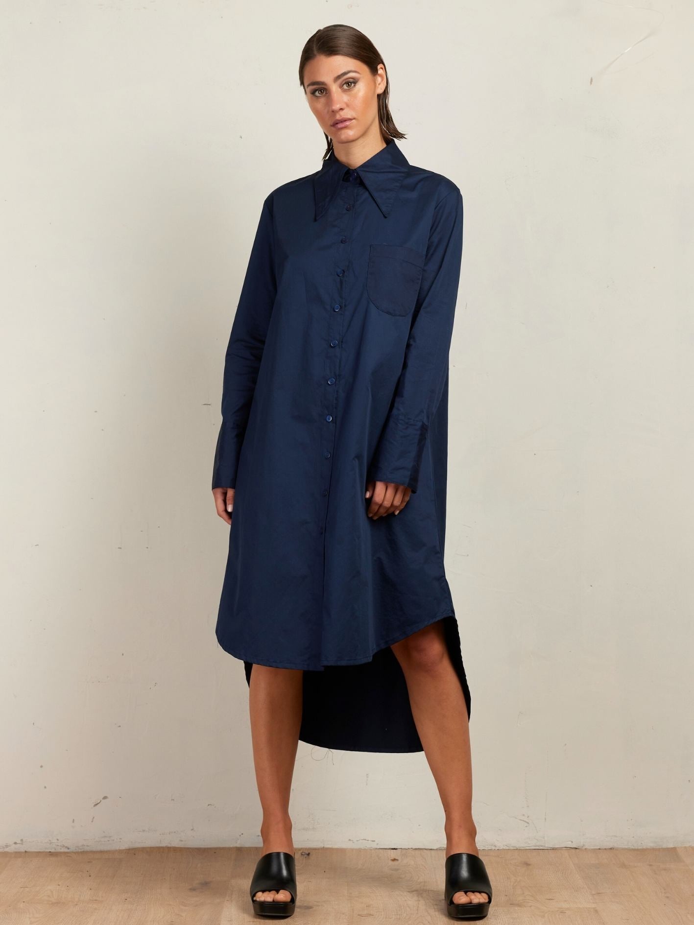 SHIRT DRESS FRENCH NAVY