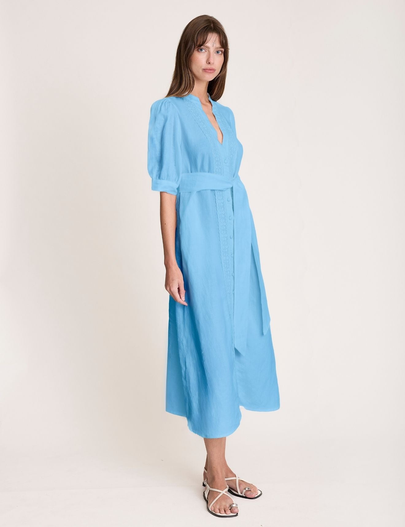 STELLAR V DRESS CERULEAN