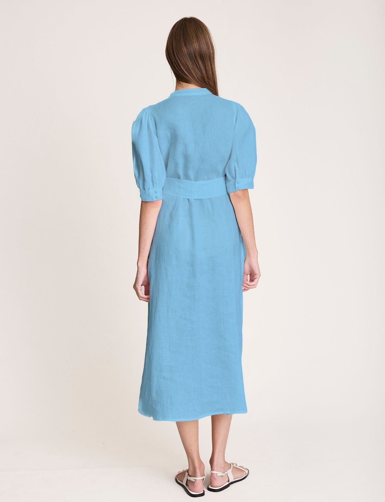 STELLAR V DRESS CERULEAN
