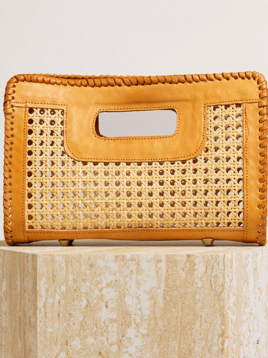 STITCH EDGE TOTE TAN