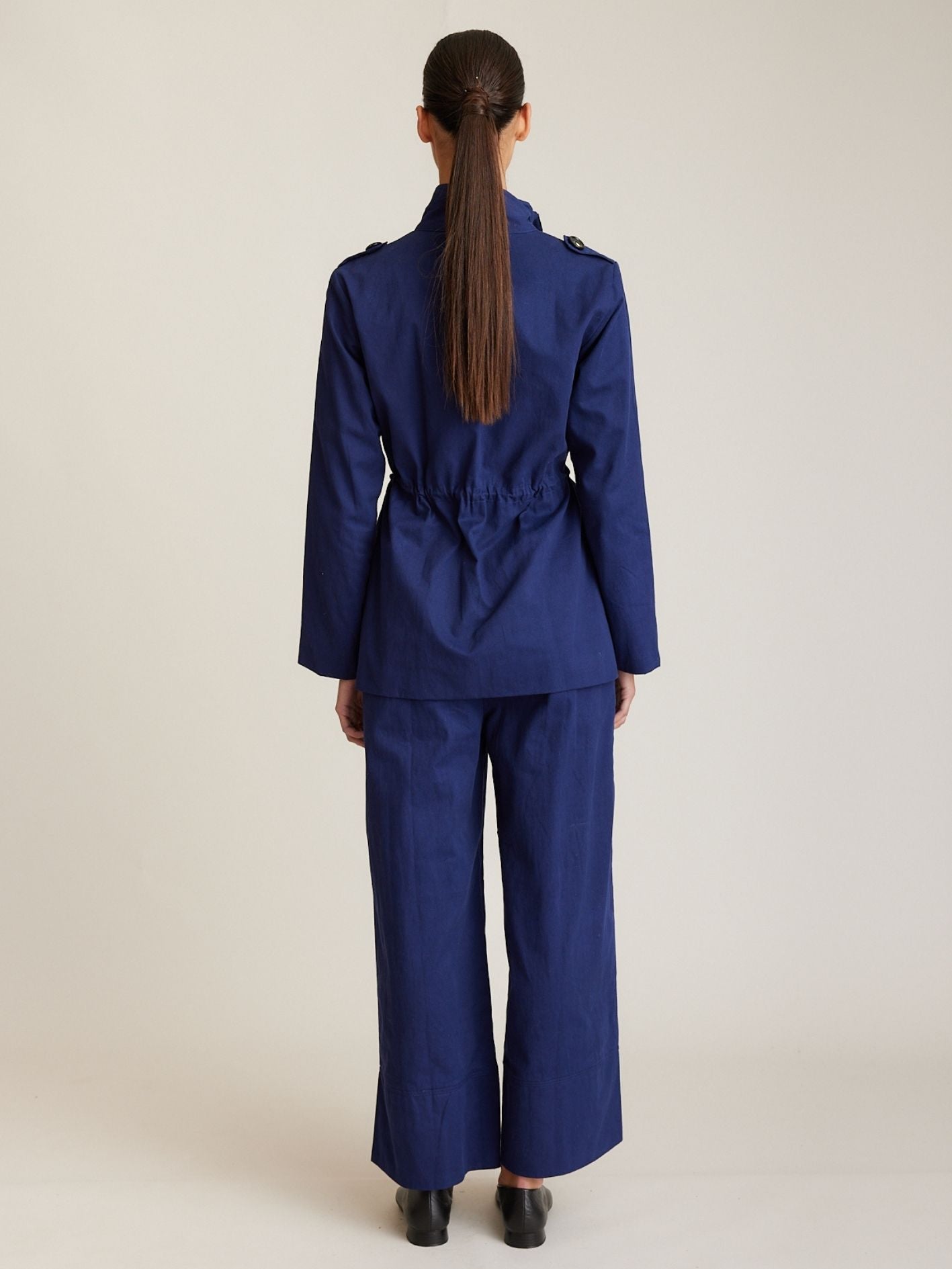 TWILL CUFF PANT FRENCH NAVY