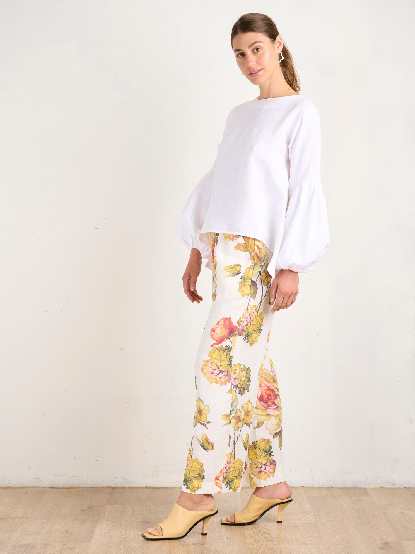 FALLING BELL TOP IVORY