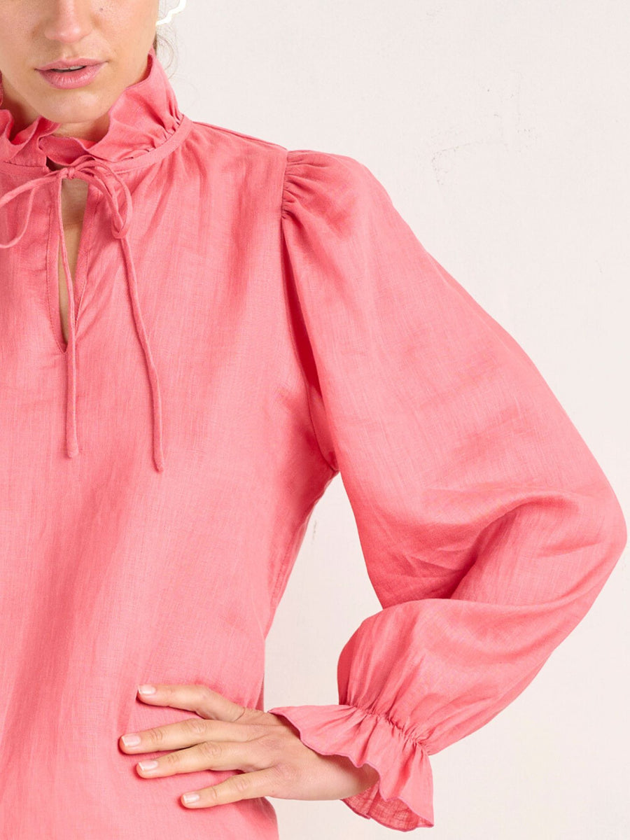 FRILL BLOUSE ROUGE