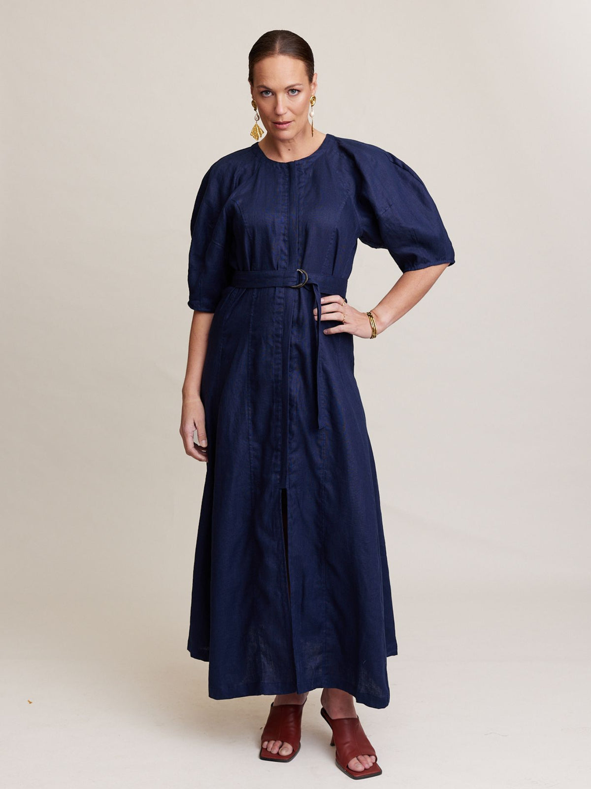 FRAME DRESS NAVY