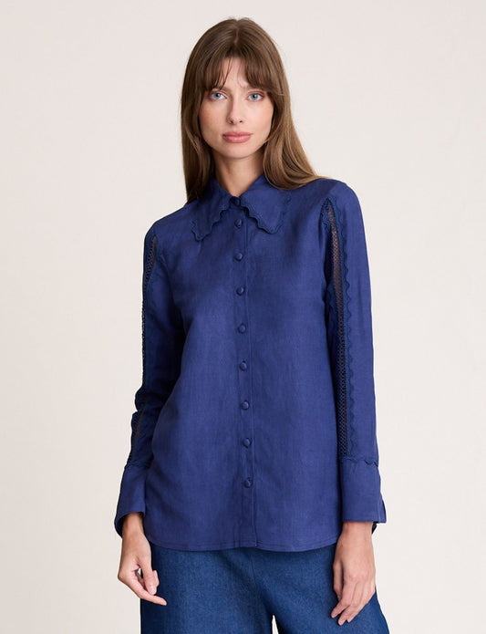 LOTTE BLOUSE NAVY